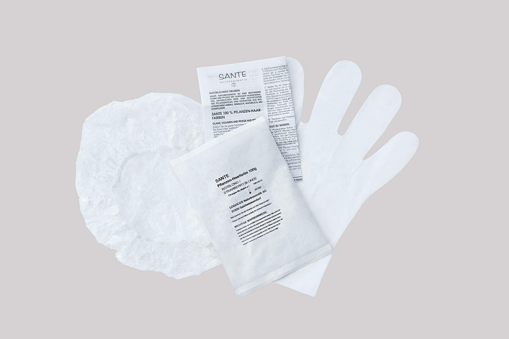 SANTE Naturkosmetik Roślinna farba do włosów, proszek orzechowy – brązowy, proszek z henny, kryjący brąz, błyszczące kolory, szary, wegańska, naturalne farbowanie włosów, 100 g