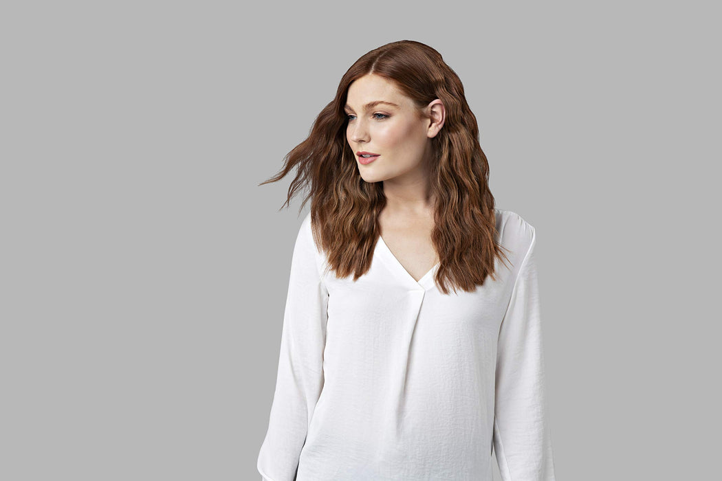 Remington falownica 4w1, inteligentna tech. OptiHeat utrwala fryzurę do 24h, 4 rodzaje fal, ceramiczna, regulacja do 210°C, szybkie nagrzewanie, zimne końcówki, moc 90W, kremowo-złota, PROluxe CI91AW