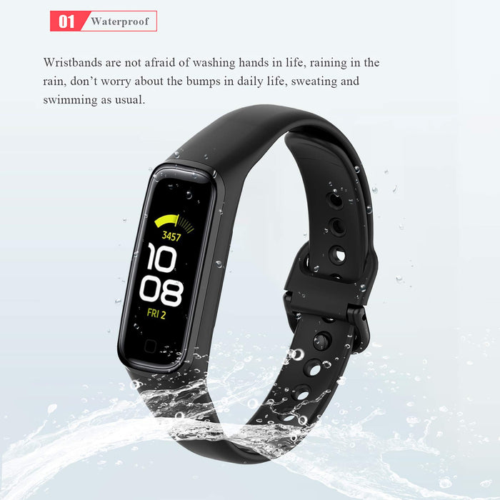 MIJOBS Pasek do Samsung Galaxy FIT 2 silikonowe paski bransoletka sportowa kompatybilna z Samsung Galaxy FIT 2 pasek zastępczy