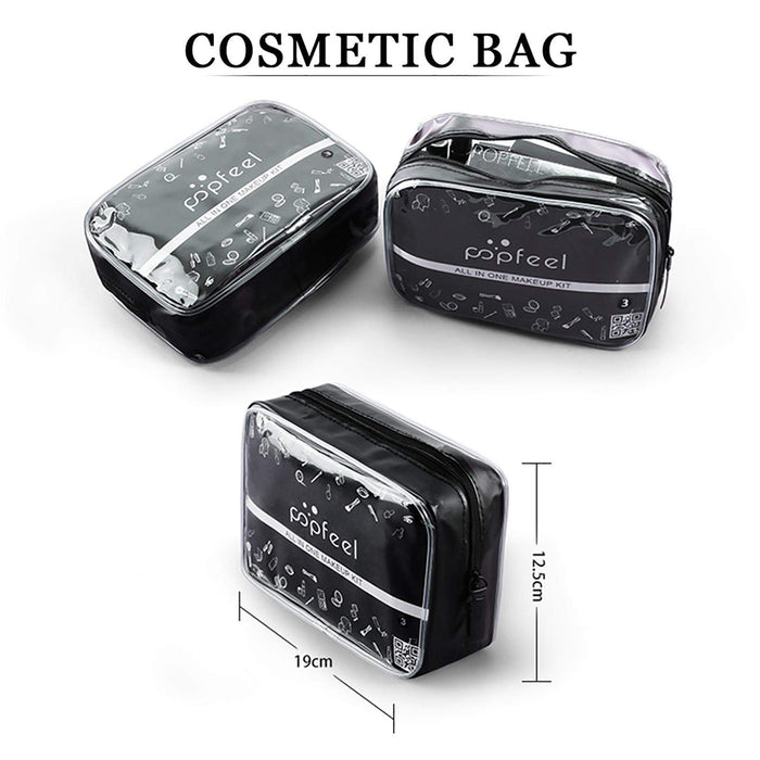 Podstawowy zestaw do makijażu | niezbędny zestaw startowy do makijażu All-in-One zestawy prezentowe do makijażu, z torbą do przechowywania przenośna podróżna paleta do makijażu urodziny Boże Narodzenie zestaw prezentowy dla nastolatków i dorosłych