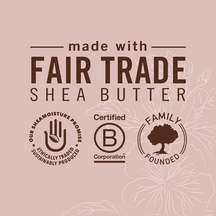 Shea Moisture Coconut und Hibiscus Curl und Shine Conditioner, 1 opakowanie (1 x 384 ml)