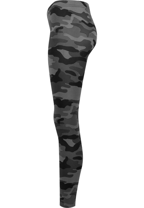 Urban Classics Damskie legginsy kamuflaż wygodne spodnie sportowe, rozciągliwe spodnie treningowe z nadrukiem wojskowym, regularne przylegające dopasowanie, rozmiary: XS-5XL
