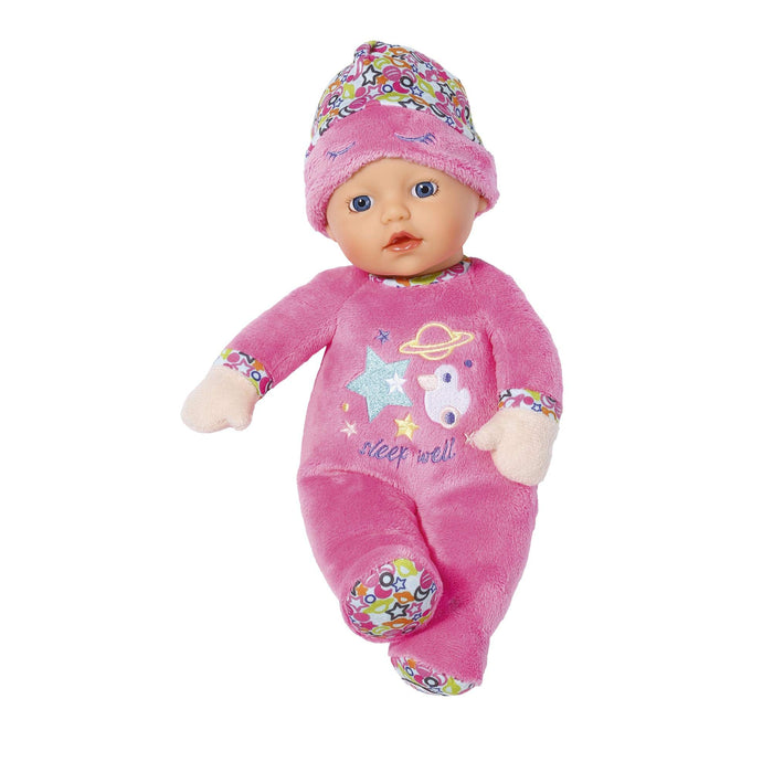 BABY Born 829684 Sleepy lalka 30 cm – mała i miękka – lekka dla małych dłoni, kreatywna gra wspiera empatię i umiejętności społeczne, dla noworodków – w zestawie czapka do spania