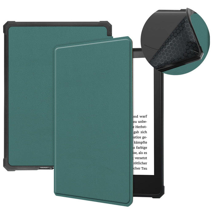 Tasch HYMY etui do Kindle Paperwhite 11 etui - Flip Case Cover pokrowiec ochronny Kindle Paperwhite 11-DarkGreen