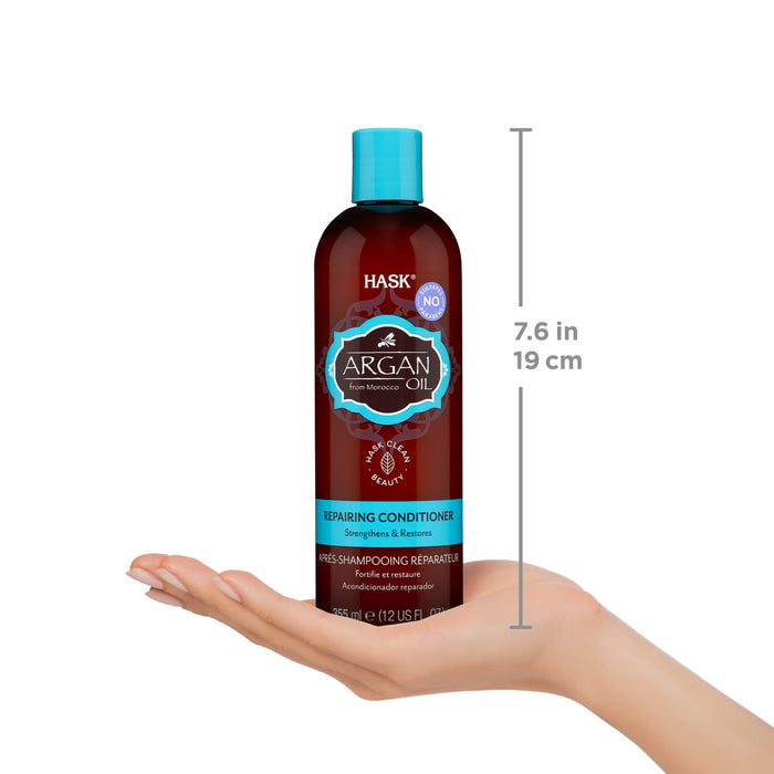 HASK Odżywka olejek arganowy, do wszystkich rodzajów włosów, 355 ml