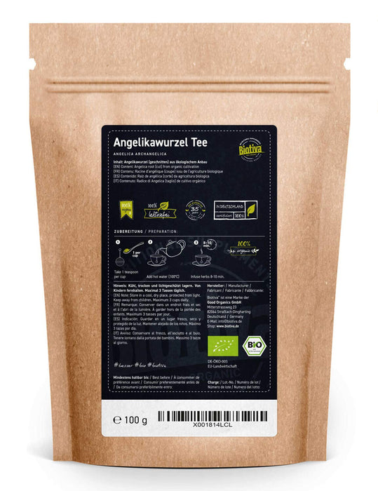 Herbata z korzenia arcydzięgla organiczna, 100g