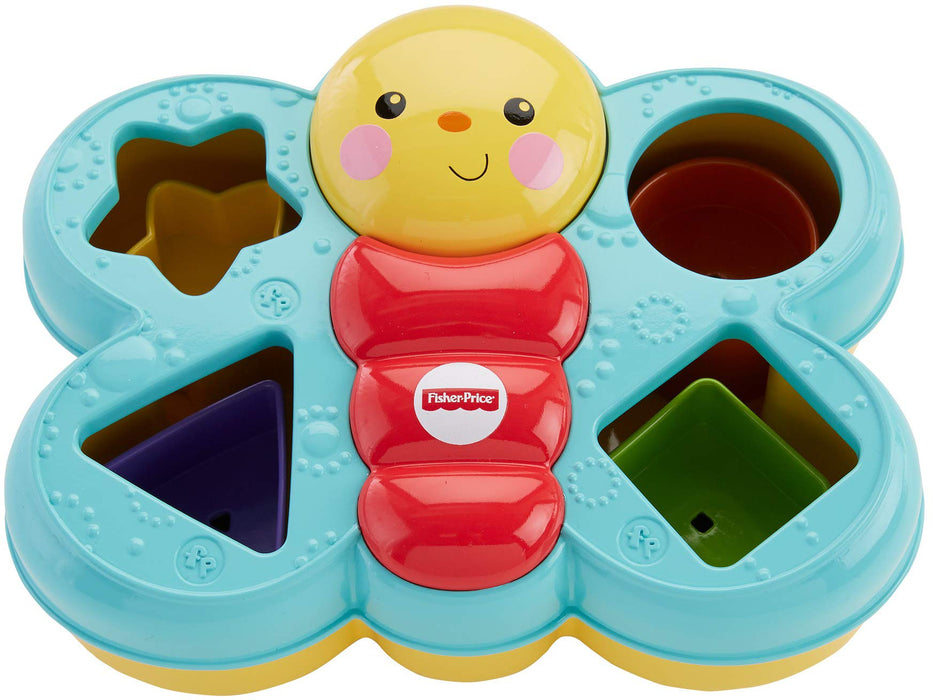 Fisher-Price, Motylek Sorter Kształtów Zabawka Z Klockami Dla Dzieci CDC22