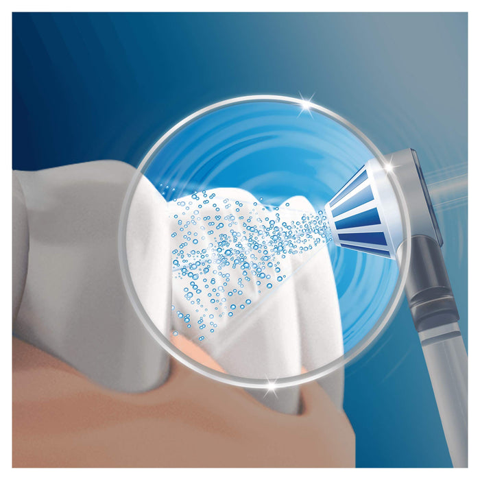Oral-B OxyJet wymienne dysze do irygatora ustnego/środka do czyszczenia przestrzeni międzyzębowych, 4 sztuki, do ukierunkowanego czyszczenia zębów z technologią mikro-pęcherzyków powietrza