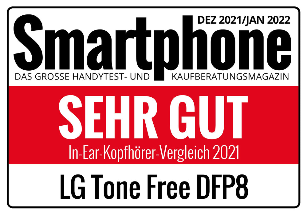 LG TONE Free DFP8 słuchawki douszne Bluetooth z MERIDIAN i aktywną redukcją szumów (ANC), kompatybilne z Siri i Google Assistant, TONE-DFP8.CEUFLLK, czarne
