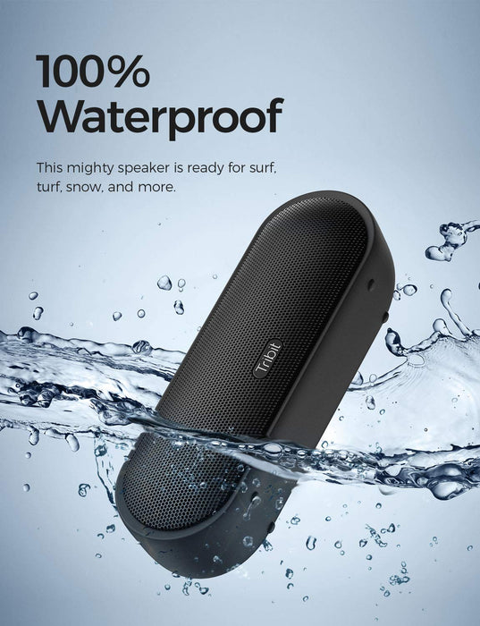 Przenośny głośnik Bluetooth Tribit MaxSound Plus (Upgraded), 24 W, bezprzewodowy głośnik muzyczny z głośnym dźwiękiem, XBass IPX7, wodoszczelny czas odtwarzania 20 godzin, zasięg Bluetooth 100 stóp
