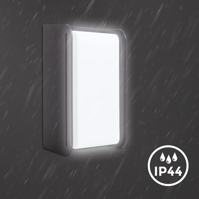 Lampa zewnętrzna B.K.Licht I 1-lampa I oprawka E27 I IP44 lampa ścienna I 215x120 mm I żarówka bez.