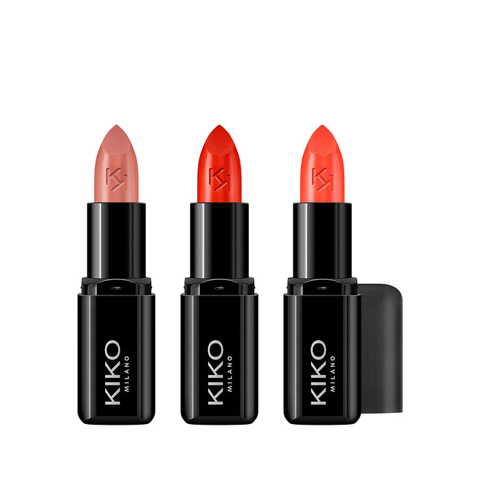 KIKO Milano Smart Fusion Lipstick Kit 01 | Zestaw Do Makijażu Ust Składający Się Z 3 Pomadek Błyszczących