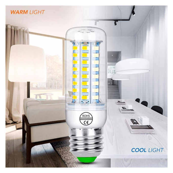 PINGPANG 1. 2 Sztuk E27 LED. Żarówki 22. 0V E14. Żarówka Kukurydziana LED GU10. Lampa 573. 0smd 3W 5W 7W 9W 12W 15W Bombillas Świeca Świeca Energia Oszczędzająca Światło
