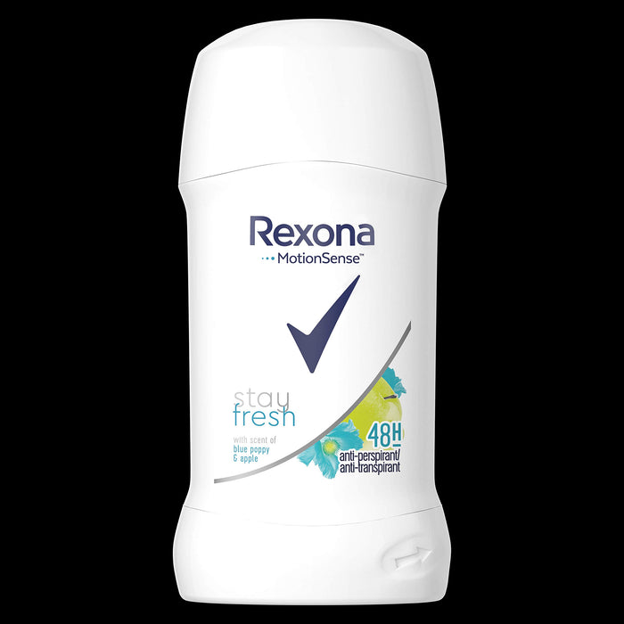 Rexona Stay Fresh Blue Poppy & Apple Antyperspirant w sztyfcie dla kobiet 40 ml
