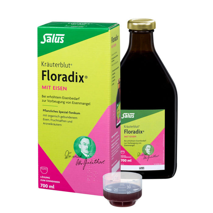 Floradix 382102 Suplement Diety z Żelazem, 700 ml