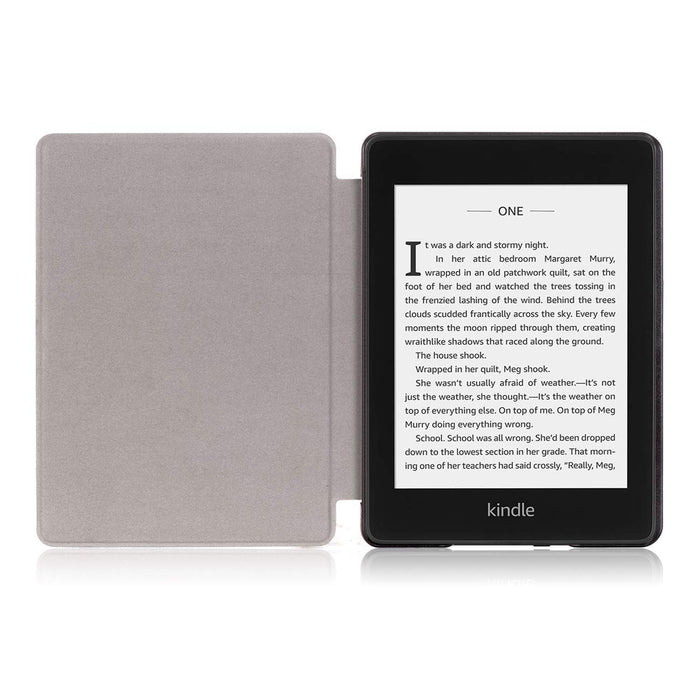 KOMI Etui ochronne ze skóry PU kompatybilne z czytnikiem e-booków Kindle Paperwhite 4 (wersja 10. generacji, wersja 2018), osłona ochronna ebooka (motyl)