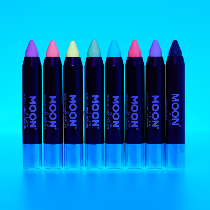 (Pastel Green) - Moon Glow - Neon UV Paint Stick Body Crayon for the Face & Body - Pastel Green