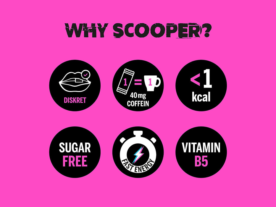 SCOOPER Energy 10 x cool grejpfrut | 10 x 7,2 g