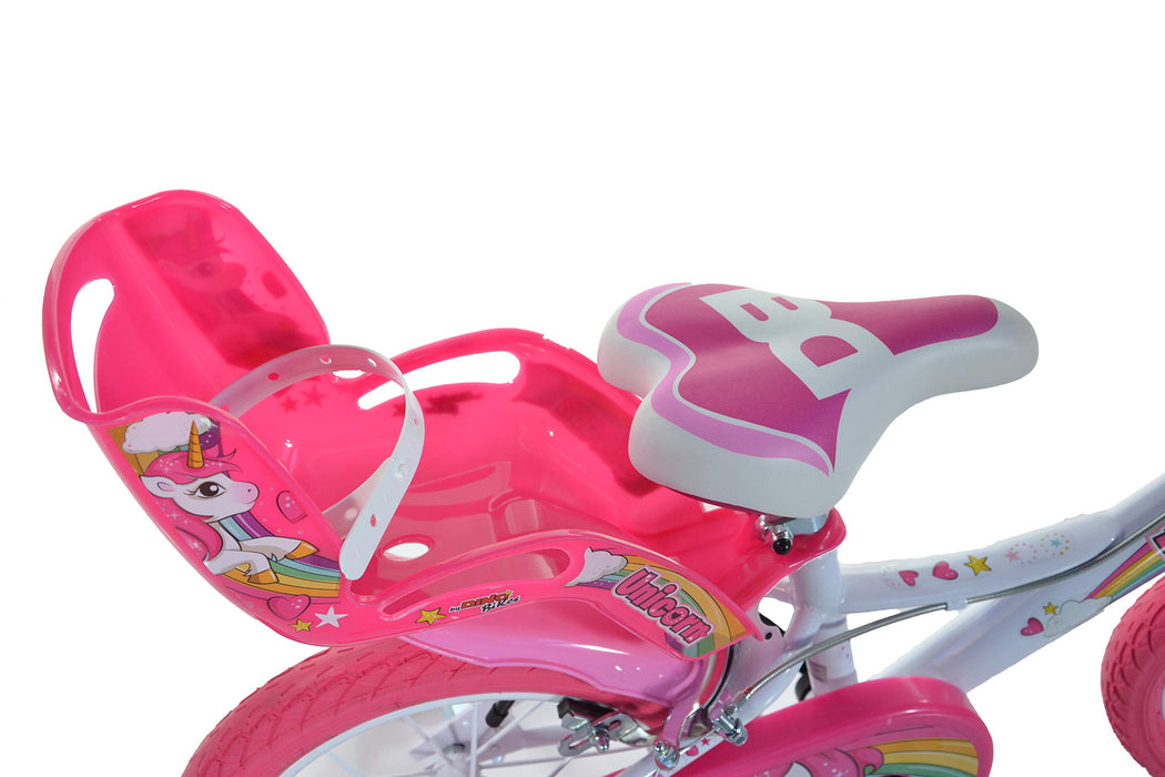 Dino Bikes 144R-UN rower, biały/różowy