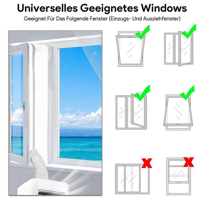 Uszczelnienie okienne do przenośnego klimatyzatora, uszczelnienie okienne, do klimatyzacji, suszarek, osuszaczy powietrza, akcesoria do klimatyzacji, do okien dachowych Hot Air Stop (500)