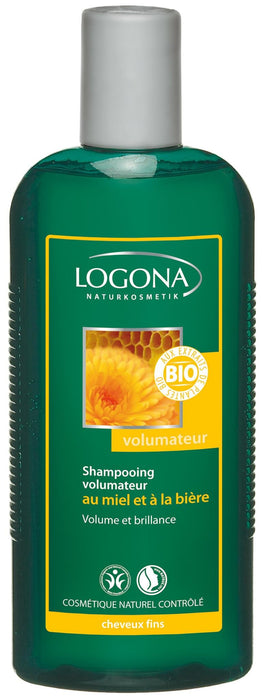Logona - 1003shavol – pielęgnacja i piękno włosów – szampon zwiększający objętość miodu i piwa – 250 ml