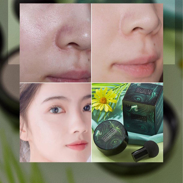 Mushroom Head Air Cushion, Air Cushion Foundation BB Cream, Moisturizing Foundation, Bright Makeup Base Long Lasting With Mushroom Makeup Sponge Wuwai