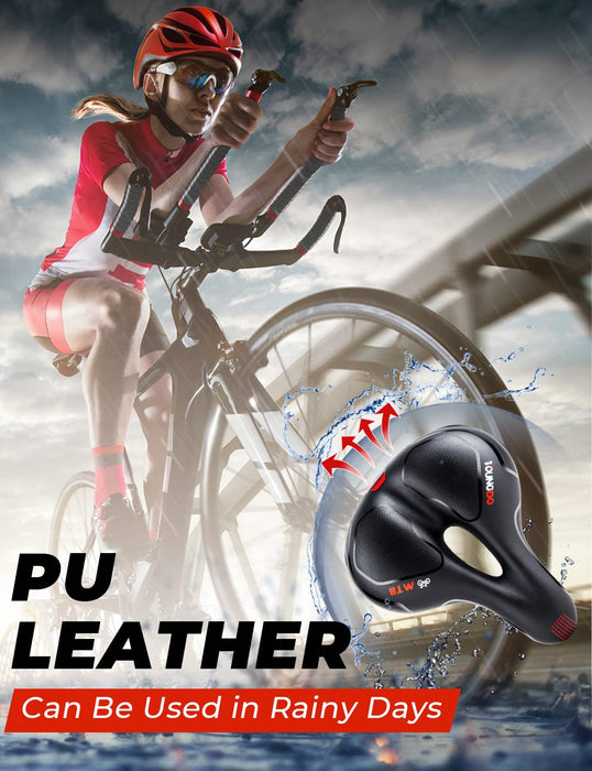 Youngdo siodełko rowerowe, wygodne miękkie szerokie siodełko żelowe do roweru szosowego, oddychające siodełko do roweru górskiego, roweru składanego, roweru szosowego, roweru spinningowego, rowerów treningowych
