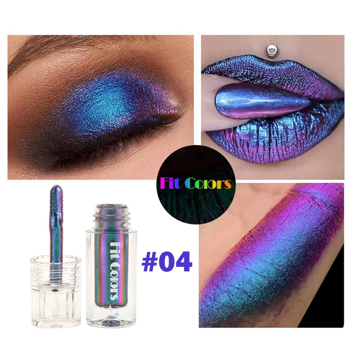 Płyn do powiek Chamäleon – cienie do powiek | błyszczący jasny płynny cień do powiek, wodoodporny, pigmentowany płynny cień do powiek, długotrwały makijaż oczu Dimweca