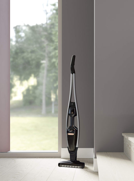 Electrolux Pure Q9 Odkurzacz bezprzewodowy 2w1,Do 50 min pracy, 21,6V, 3 prędkości, Funkcja automatycznego czyszczenia szczotki, W zestawie szczelinówka i szczotka do kurzu,PQ91-40GG,Szary