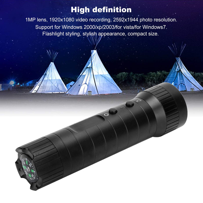 Bike Sports DV Recorder, latarka Sport Camera Stylowy wygląd Kompaktowy rozmiar do uprawiania sportów na świeżym powietrzu do nagrywania wideo do jazdy na świeżym powietrzu