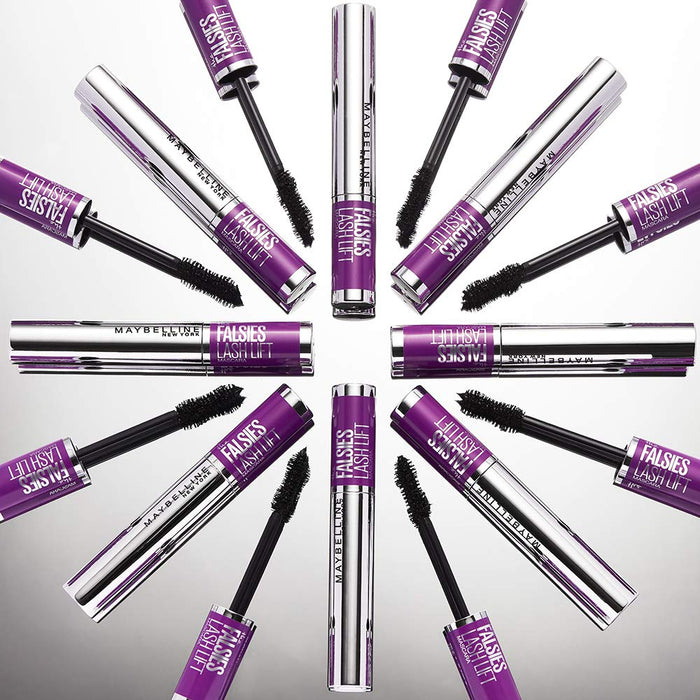 Maybelline New York The Falsies Lash Lift tusz do rzęs wydłużający, intensywnie zagęszczający i mocno podkręcający, maskara z włókienkami, 01 Black, 9 ml