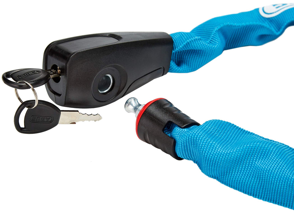 ABUS Catena 6806K/75 Aqua– zapięcie rowerowe z osłoną z tworzywa sztucznego – poziom bezpieczeństwa 6 – 75 cm – 82516 – kolor niebieski
