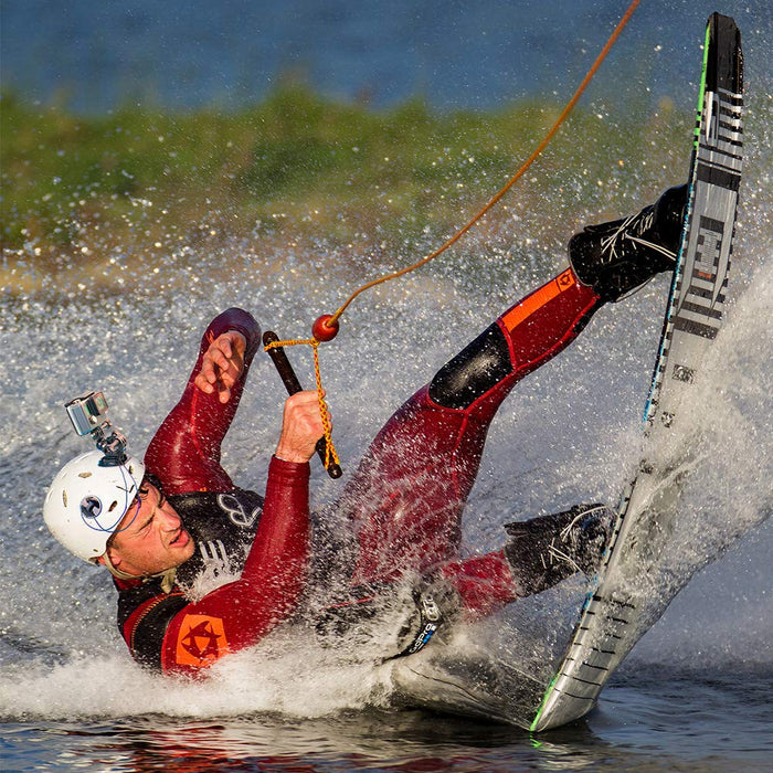 woleyi uchwyt na kask motocyklowy do Gopro, 360 stopni obrotowy przedłużający ramię, zakrzywiony uchwyt na podbródek do gopro Hero (2018), Fusion, Hero 9, 8, 7, 6, 5, 4, 3+, 3, SJCAM SJ6000 i innych kamer akcji