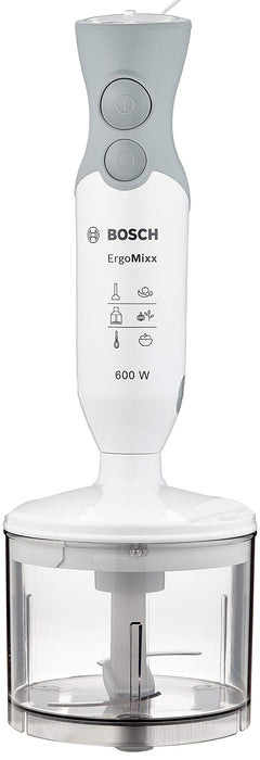 Bosch Hausgeräte MSM66120 ErgoMixx Blender Ręczny, Tworzywo Sztuczne, 600 W, 0,5 Litra, Biały/Szary
