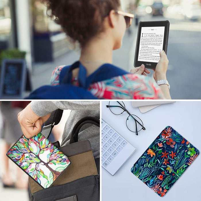 Fintie Folio etui do Kindle Paperwhite (wszystkie generacje 2012-2018) - sztuczna skóra pokrowiec ochronny pokrowiec z funkcją automatycznego usypiania/budzenia do Amazon Kindle Paperwhite eReader, czarny