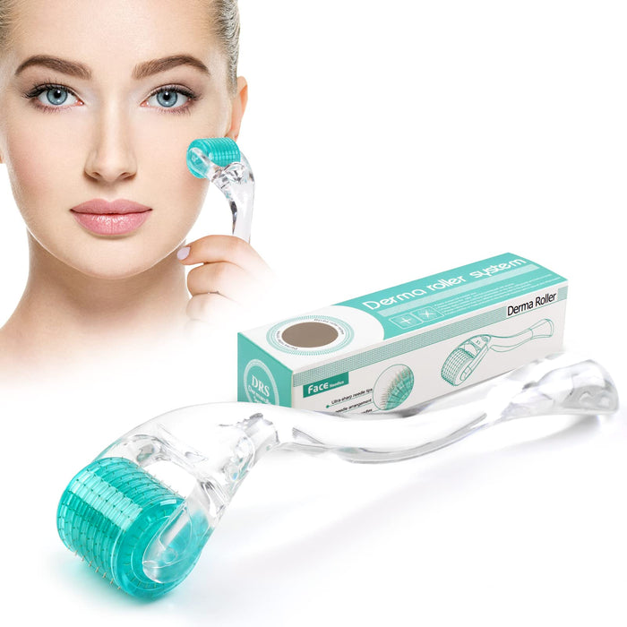Derma roller z 192 igłami, system mikroigieł, przeciwstarzeniowy, przeciw trądzikowi, rozstępom, cellulicie, utratą skóry, wypadaniu włosów