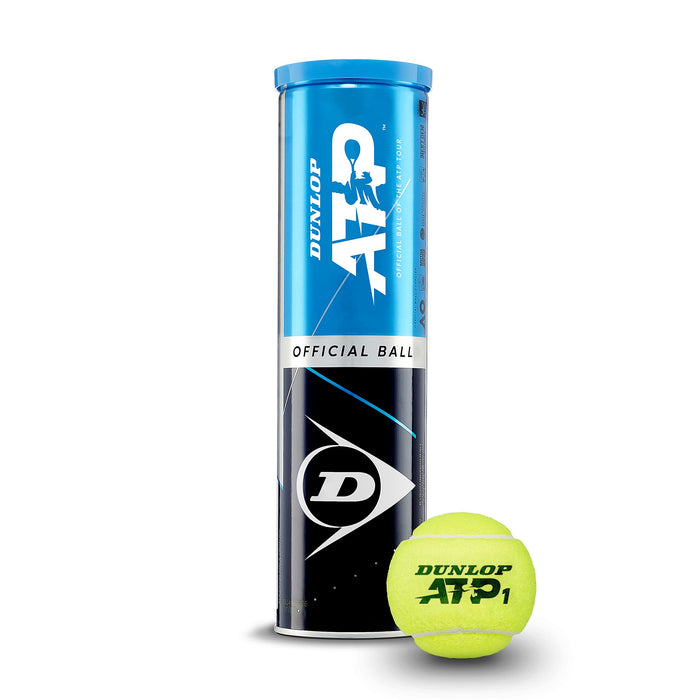 Dunlop piłka tenisowa ATP – do piasku, twardego miejsca i trawnika – profesjonalna piłka (puszka 1 x 4 szt.)