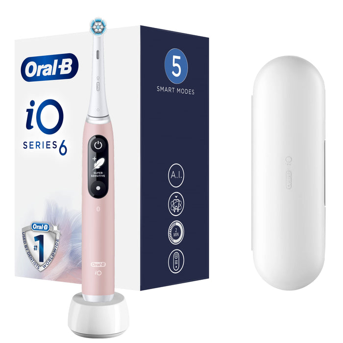 Oral-B iO 6 Szczoteczka Elektryczna 1 Sztuka, Różowy