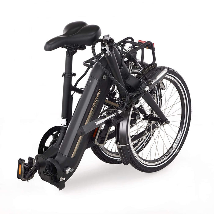 FISCHER Składany rower elektryczny Agilo 2.0 z głębokim wejściem, antracyt matowy, 20 cali, silnik tylnego koła 25 Nm, akumulator 36 V w ramie, 7-biegowa przerzutka Shimano
