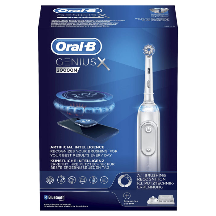Oral-B Genius X 20000N Elektryczna Szczoteczka do Zębów , Biały