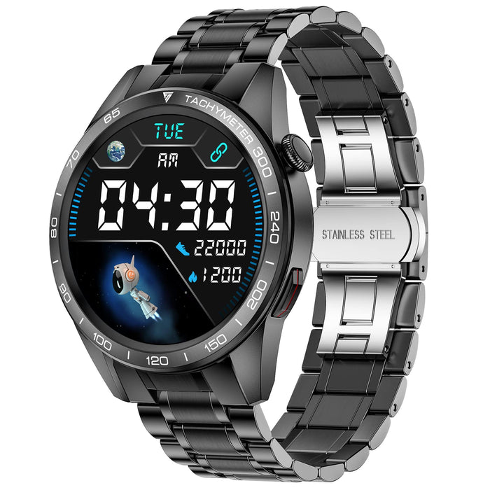 LIGE Smart Watch, wodoszczelność IP67, Bluetooth, Fitness Tracker z pełnym ekranem dotykowym 1,32" HD, monitor aktywności, pulsometr, monitor snu, powiadomienia, zegarek na rękę do systemu Android iOS, czarny