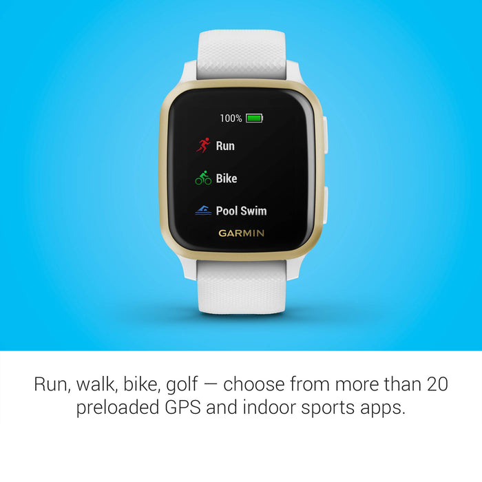 Garmin Venu Sq Biały/Złoty