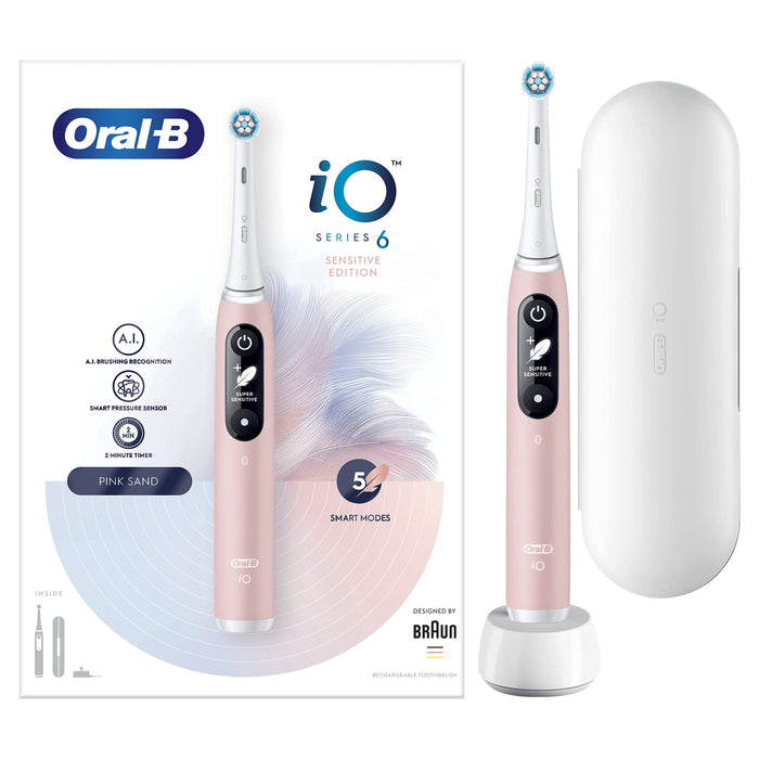 Oral-B iO 6 Szczoteczka Elektryczna 1 Sztuka, Różowy