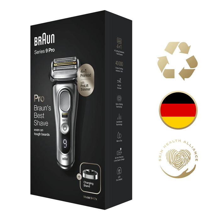 Braun Series 9 Pro Premium Golarka Elektryczna, Srebrny/Czarny