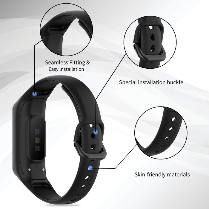 MIJOBS Pasek do Samsung Galaxy FIT 2 silikonowe paski bransoletka sportowa kompatybilna z Samsung Galaxy FIT 2 pasek zastępczy