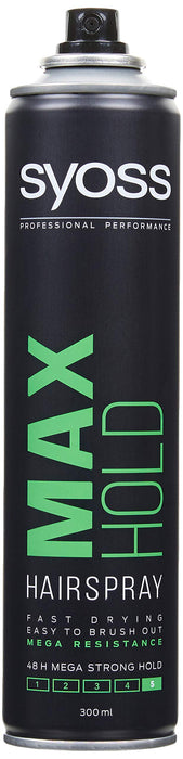 Syoss Max Hold lakier do włosów odporny na warunki zewnętrzne megamocny, poziom utrwalenia: 5 300ml