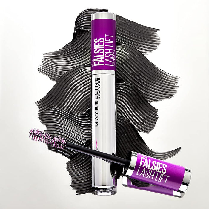 Maybelline New York The Falsies Lash Lift tusz do rzęs wydłużający, intensywnie zagęszczający i mocno podkręcający, maskara z włókienkami, 01 Black, 9 ml