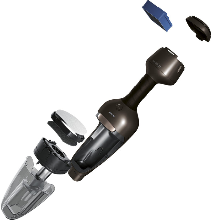 Electrolux Pure Q9 Odkurzacz bezprzewodowy 2w1,Do 50 min pracy, 21,6V, 3 prędkości, Funkcja automatycznego czyszczenia szczotki, W zestawie szczelinówka i szczotka do kurzu,PQ91-40GG,Szary