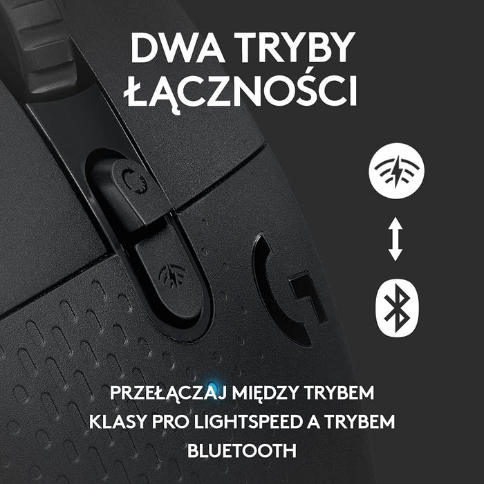 Logitech G604 Lightspeed Wireless Gaming Mouse, Mysz Do Grania, Technologia Lightspeed, Bezprzewodowa, Pc/Mac - Czarny,910-005649