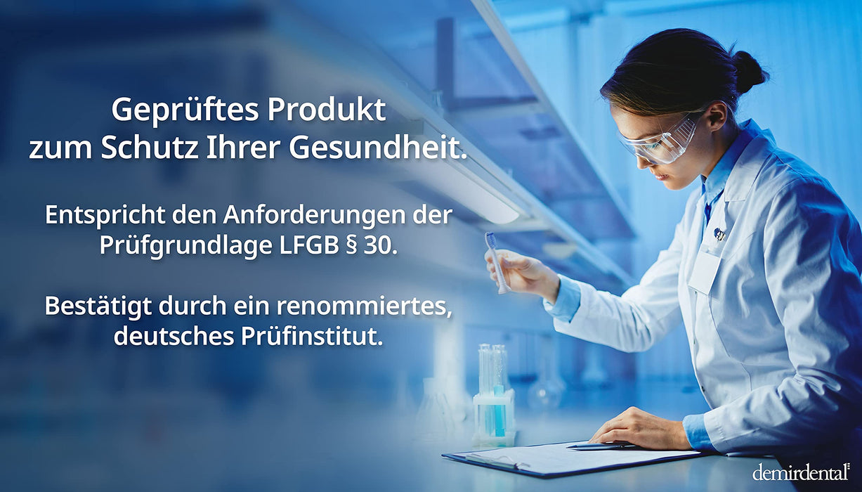 Demirdental Sensitive 4 końcówki pasujące do szczoteczek Philips Sonicare ProResults, miękkie głowice do wrażliwych zębów, czarne, HX6054b